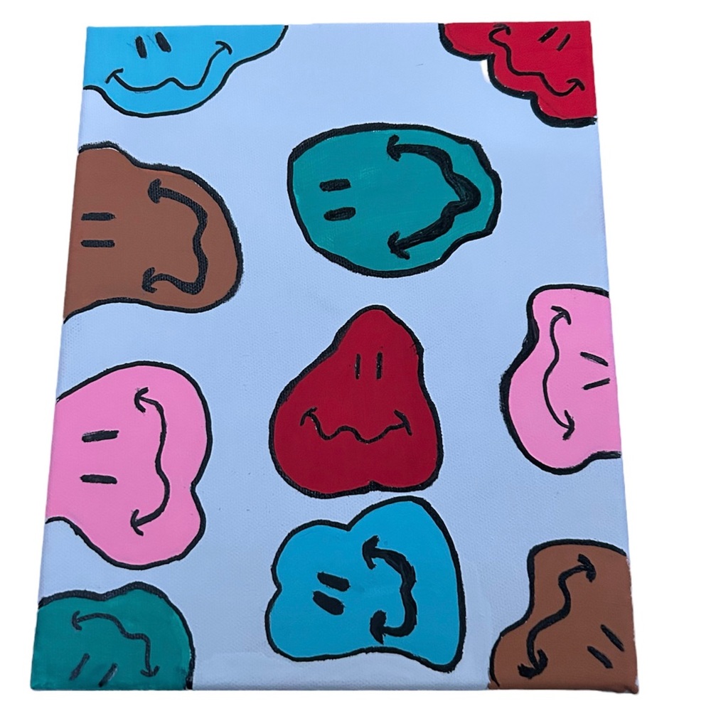 Hand-Crafted Smileys Painting
